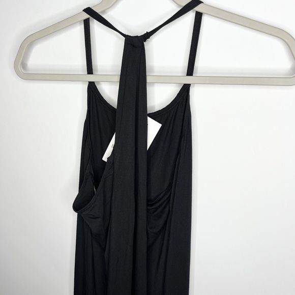 NWT Fabletics Black Racerback Neema Minimalist Maxi Tank Dress Women's Size S - Picture 9 of 10